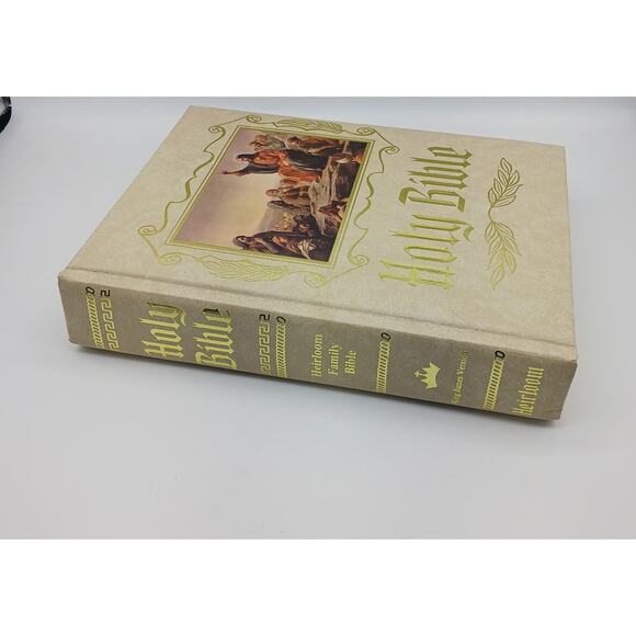 Heirloom Family Holy Bible King James Version Red Letter Edition Vtg Dictionary - Picture 2 of 16